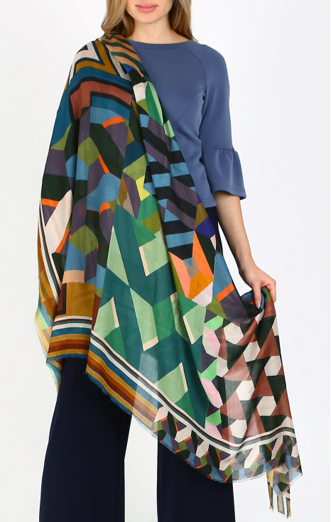 Изискан шал от модал и коприна Patchwork Mystic Dreams