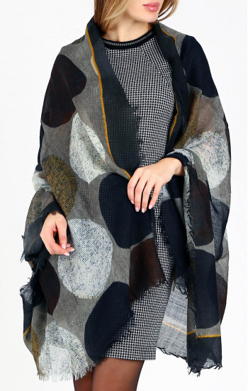 Топъл шал от вълна Forest Stones in Silence [1]