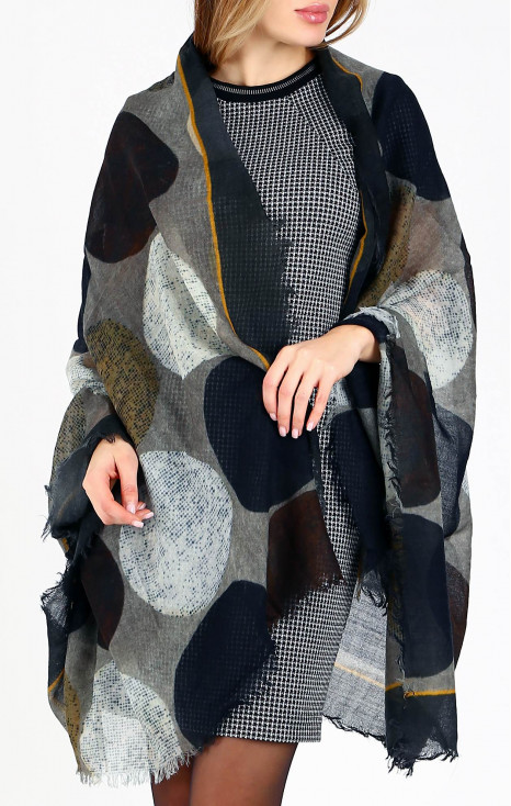 Топъл шал от вълна Forest Stones in Silence [1]