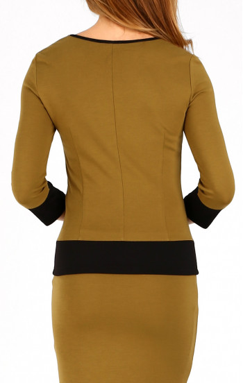 Блуза от стегната материя в цвят Bronze Mist [1]