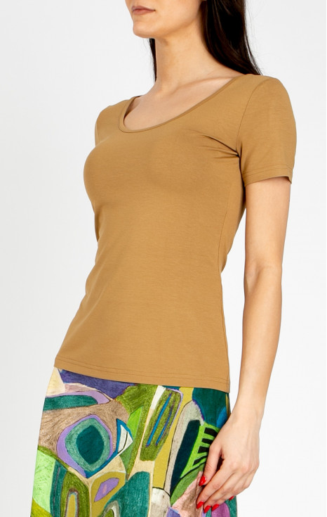 Вталена блуза в цвят цвят Medal Bronze