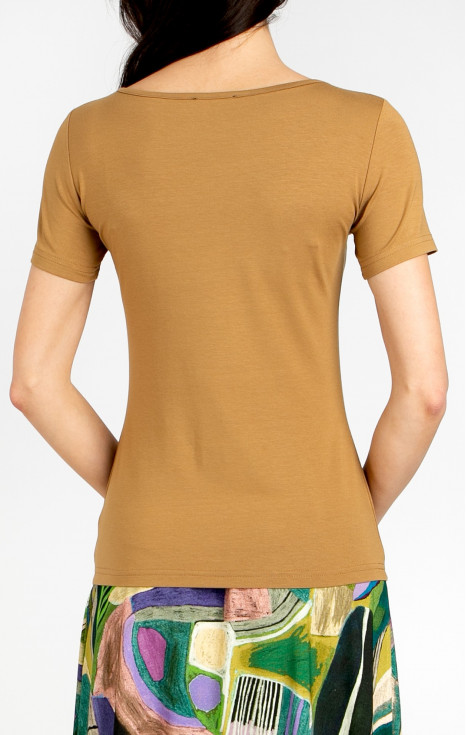 Вталена блуза в цвят цвят Medal Bronze